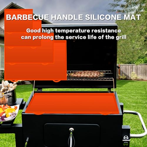 HHSME 28" Silicone Griddle Mat for Blackstone 28 Inch Griddle, Heavy Duty Food Grade Blackstone Silicone Griddle Cover With Handle, 28 Inch blackstone griddle cover, Protect Your Griddle All Year