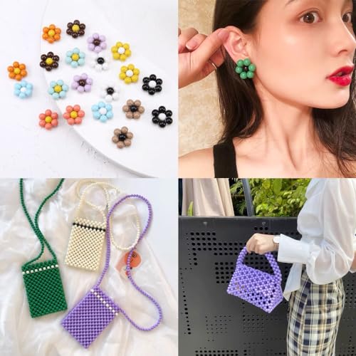 Jmassyang 200 Pieces 10mm Acrylic Round Beads Smooth Spacer Plastic Pastel Beads Craft Beads for DIY Craft Jewelry Making Bracelets Necklaces Earring Crafting Supplies(Purple)