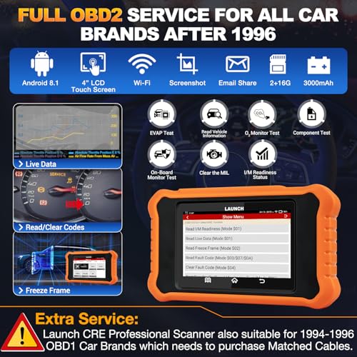 2024 LAUNCH Creader Elite V2.0 fit for GM Bi-Directional Scan Tool, All Reset Full System Diagnostic Scanner, AUTOVIN, Full OBD2 Code Reader for Buick/Chevrolet/Cadillac/GMC, Lifetime Free Update