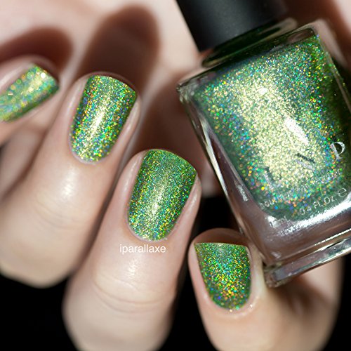 ILNP Brilliance - Pale Gold, Pinkish Bronze, Light Green Ultra Chrome Color Shifting Flakie Nail Polish