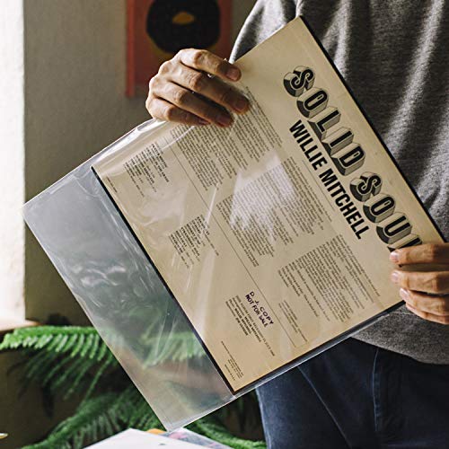 Vinyl Fever Record Sleeves [25 Pack] - Crystal Clear Outer Album Covers - Durable 3 Mil Thick Polypropylene Vinyl Sleeves for 12 Inch Lps and Archival Album Storage | 12.75"x12.75" Perfect Fit Sleeves