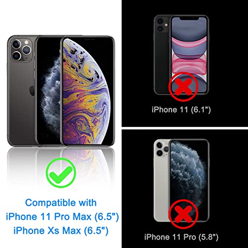 WHPXJY for [2 Pack] Privacy Screen Protector for iPhone 11 Pro Max & iPhone Xs Max Anti-Spy Shatterproof 9H Tempered Glass Film Anti-Scratch No Bubbles (NOT for iPhone 11)