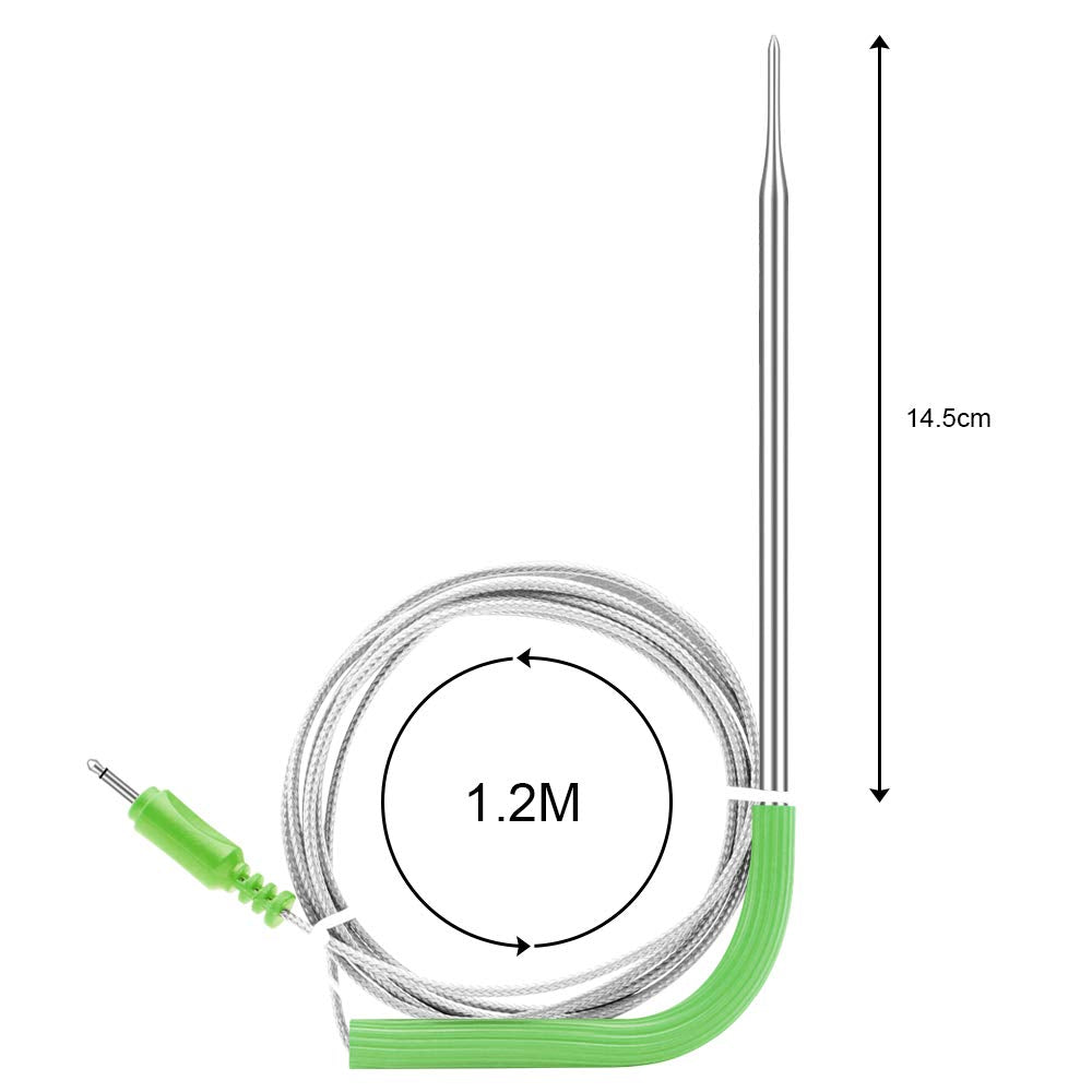 Inkbird WiFi Meat Thermometer IBBQ-4T Replacement Colored Probe 4-Pack Kit only Compatible with Meat Thermometer IBBQ-4T (Only for IBBQ-4T thermometers)