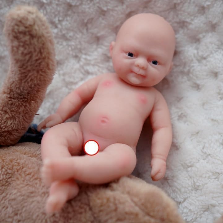 Mire & Mire 4.5" Micro Preemie Full Body Silicone 13cm Baby Boy Doll Lifelike Mini Reborn Doll Surprice Children Anti-Stress