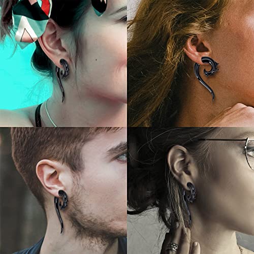 Stuppendux 4pc Blue 2Style Glass Ear Gauges Stretching Kit Tapers Plugs Piercing Stretcher 1/2'' 12MM