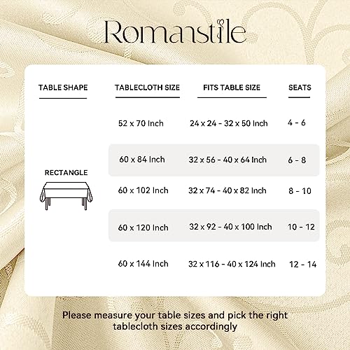 Romanstile Jacquard Rectangle Tablecloth