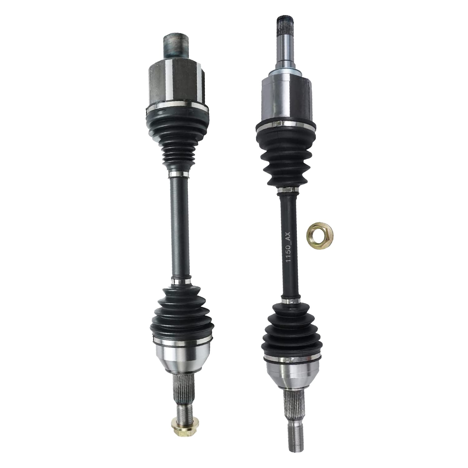 Detroit Axle - Front CV Axles for Buick Enclave Chevy Traverse GMC Acadia Limited Saturn Outlook 2 CV Axle Shafts Set Replacement
