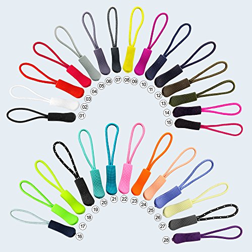Luggage Zipper Pull Replacement for Backpack: YZSFIRM 10 Pcs Zipper Tab - Orange Heavy Duty Zipper Extender Cord for Bag Suitcase Jacket