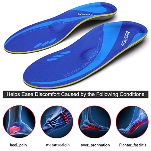 Orthopedic Insoles Plantar Fasciitis Arch Support Flat Feet Heel Spurs and Foot Pain Running Shock Absorption Inserts Size(5-5 1/2)