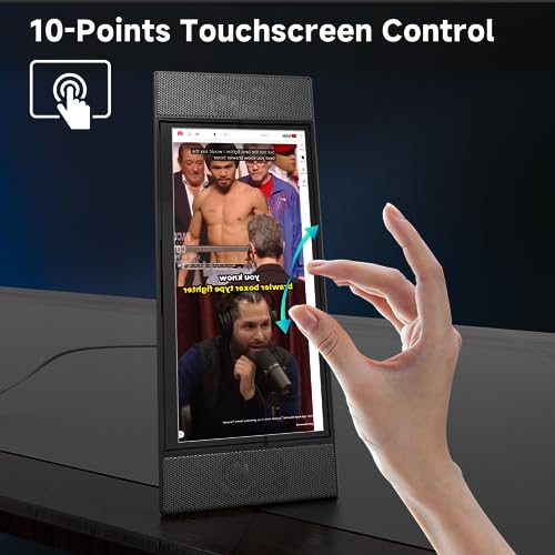 Maxfree L1 12.1" Portable Touch Screen Monitor with Dual Loudspeakers, 10-Points Touch IPS 60Hz FHD for Windows/Mac Laptop, PC, Switch, Android Phone, Xbox, PS4/5