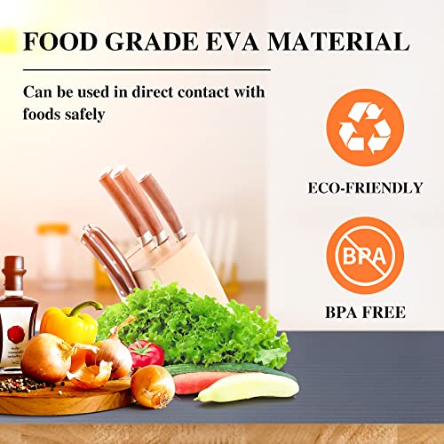 Mcrbeay Shelf Liners for Kitchen Cabinets, 10Inch x 5Ft, Non Adhesive Shelf Liner, Non-Slip Kitchen Drawer Liners, Waterproof Durable Cabinet Liners for Shelves, Refrigerator, Pantry, Dark Gray