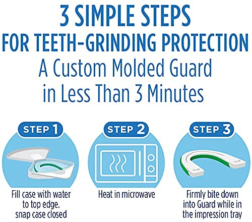 Oral-B Nighttime Dental Guard, Less Than 3-Minutes for Custom Teeth Grinding Protection with Scope Mint Flavor, Standard