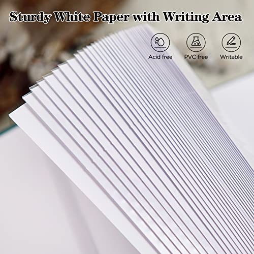 Mublalbum Small 4x6 Photo Album Linen Cover with Memo Areas Photobook Pictures Book Holds Vertical Pockets for Wedding Family Baby and Vacation (Beige)