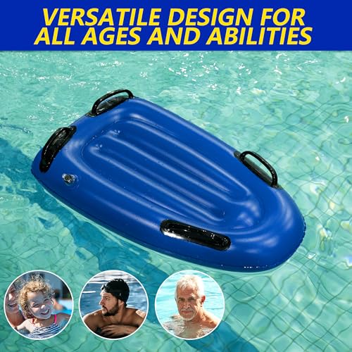 RunNico 2Pcs Adult Swim Training kickboard-Inflatable Adult Swimming Kickboard -PVC Pool Exercise Board，Swim Training Aid for Adult Pool Water Exercise