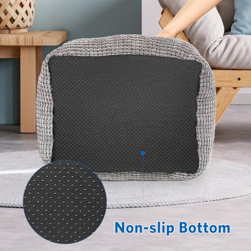 MARUNDA Heated Cat Bed for Indoor Use, Electric Heating Pad for Cats and Small Dogs, Washable Pet Bed (23x20x7 Grey)