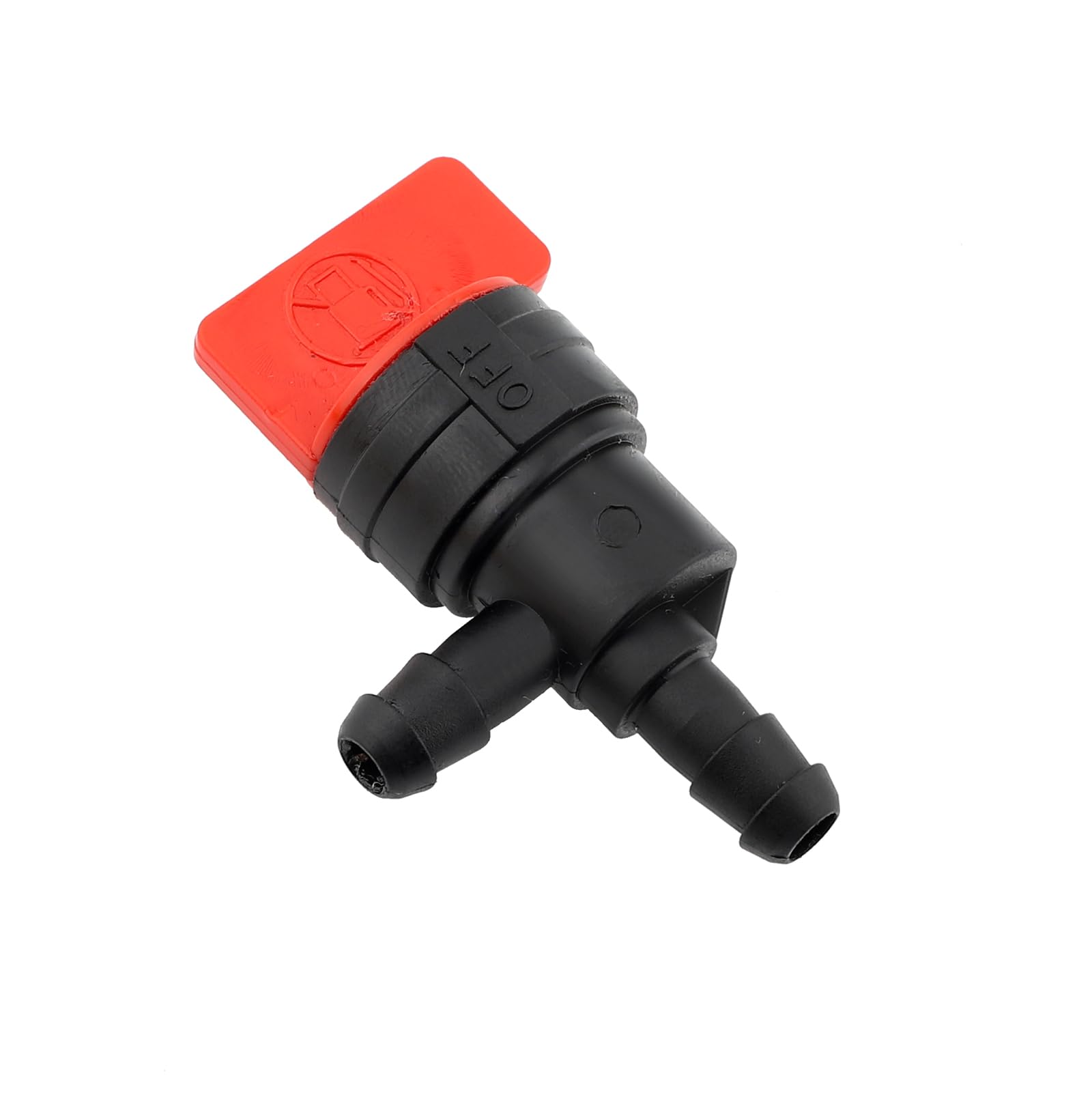 Panari 1/4" 90 Degree Fuel Shut Off Valve with Clamps for 698181 494539 697944 Tecumseh 35857 LawnMower (Pack of 2)