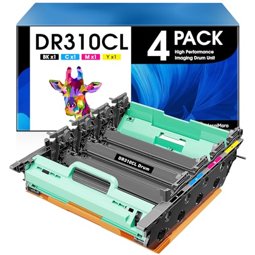 MasaiMara DR310CL DR-310CL DR310 Imaging Drum Unit for Brother HL-4150CDN HL-4570CDW HL-4570CDWT MFC-9460CDN MFC-9560CDW MFC-9970CDW Printer(25,000 Pages, Black, Cyan, Magenta, Yellow)