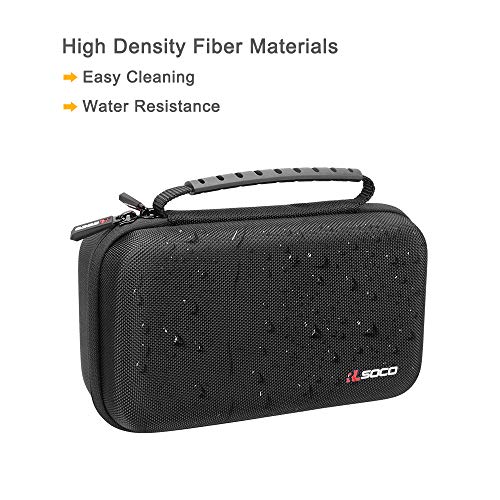 RLSOCO Carrying case for Fluke 117/115/116/114/113/177/178/179/233 Digital Multimeter and Fits for Fluke 101/106/107/ F15B+F17B+F18B+ and More (with DIY Foam) (Red Zip