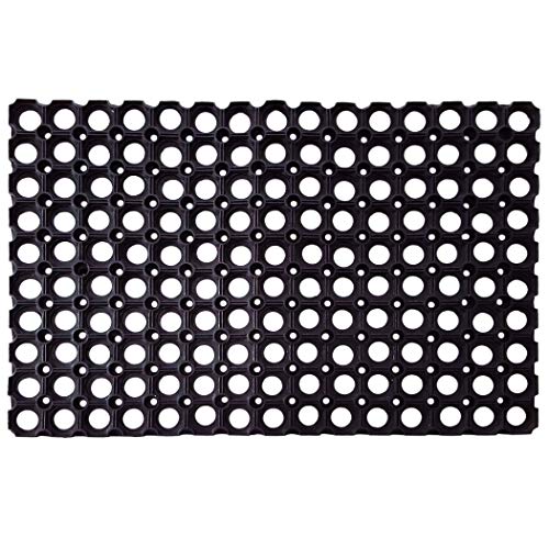 SafetyCare Interlocking Rubber Drainage Floor Mat - Anti-Fatigue - 24 x 16 inches - 1 Mat