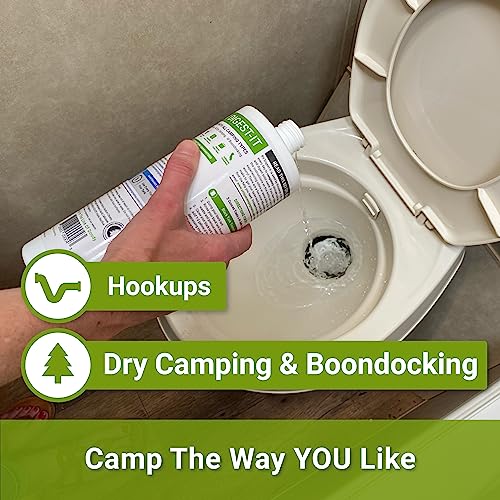 Unique RV Digest-It Black Water Tank Treatment - Concentrated Liquid RV Toilet Treatment - Eliminates Odor, Liquifies Waste, Prevents Sensor Misreading, CA Approved (32 oz.)