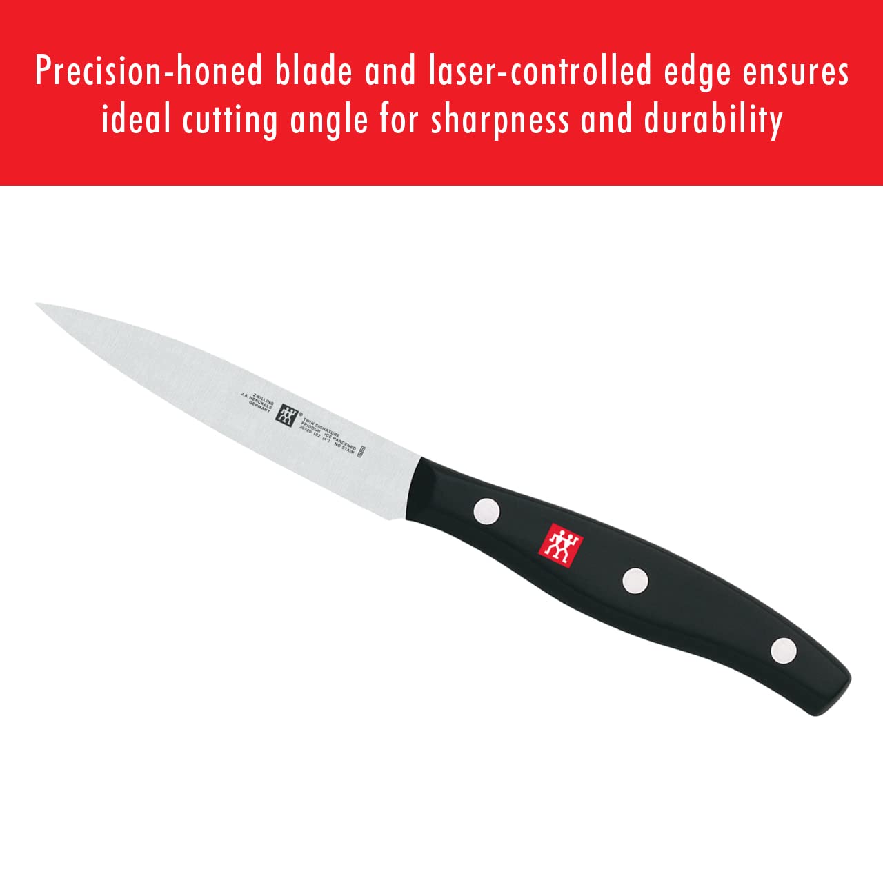 ZWILLING Twin Signature 11-Piece German Knife Set with Block, Razor-Sharp, Made in Company-Owned German Factory with Special Formula Steel perfected for almost 300 Years, Dishwasher Safe