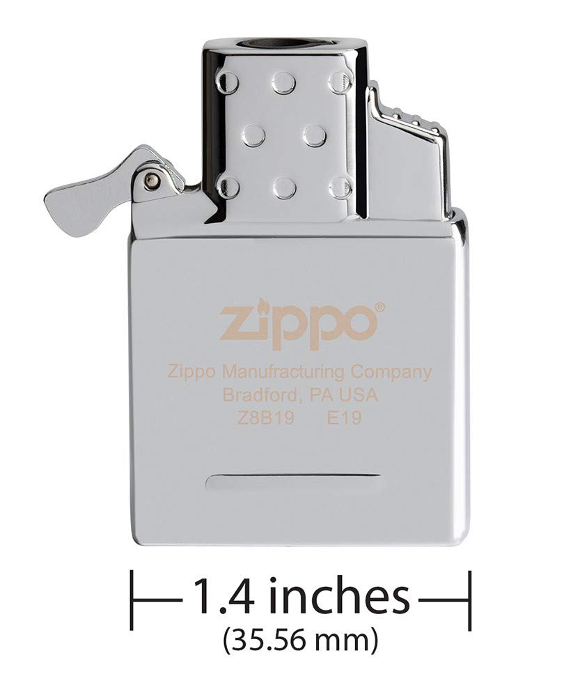 Zippo 65826 Butane Lighter Insert - Single Torch, Chrome