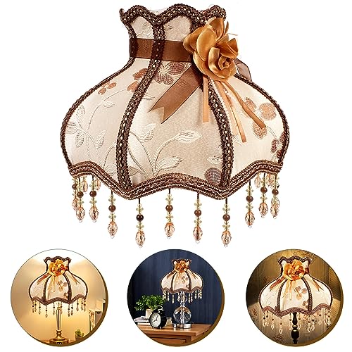 Baluue Home Decor Lampshades for Table Lamp/Pendant Lamp/Floor Lamp 12.18X12.18X9.04inch Red Lamp Shade Clip-Bulb Light Cover Halloween Decor