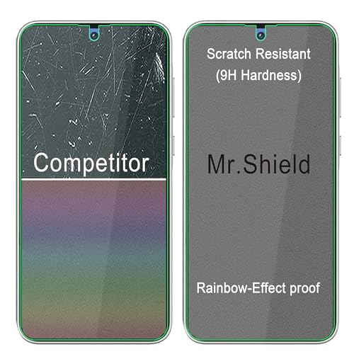 Mr.Shield Screen Protector Compatible with Samsung Galaxy A35 5G [Tempered Glass] [3-PACK] [Japan Glass with 9H Hardness]