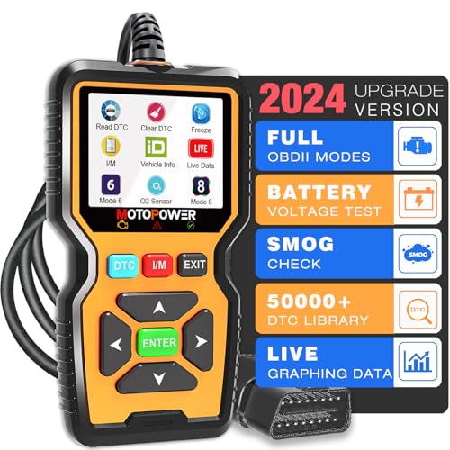 MOTOPOWER MP69039 Car OBD2 Scanner Code Reader Engine Fault Code Reader Scanner CAN Diagnostic Scan Tool Advanced Edition