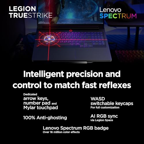 Lenovo Legion Pro 7i – Gaming Laptop - Intel® Core™ Ultra 9 275HX – 16" 2.5K WQXGA OLED Display – 240Hz Refresh Rate – GeForce RTX™ 5070 Ti GPU – 32 GB Memory – 1 TB Storage – 3-month PC GamePass