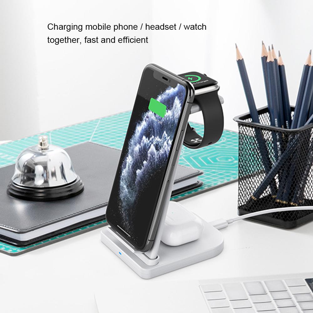 Wireless Charger with 3 in 1 Station Fast Stand for Apple Product SP