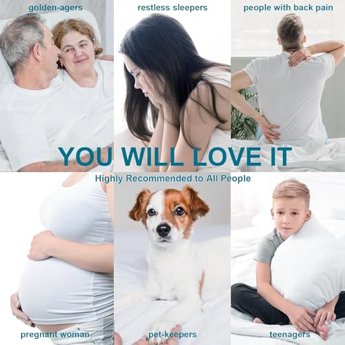 CHOKIT Premium 2100 Series Twin XL Mattress Topper College Dorm Extra Thick Mattress Pad Cover, 400TC Soft Plush Pillow Top for Back Pain, Cooling Breathable 5D Snow Down Alternative Fill