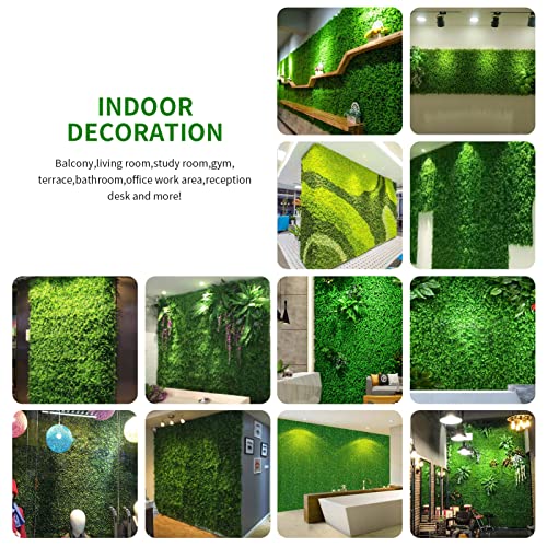 6PCS Artificial Boxwood Panels Grass Wall Backdrop, 24" x 16" Faux Hedge Wall Panels Privacy Fence UV Protection for Indoor, Wedding, Party, Outdoor Garden, Backyard Fence Decoration