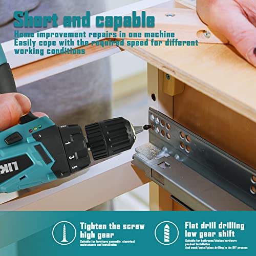 Electric Drilling Machine, Cordless Drilling Machine，12V Drill Driver with w/Li-ion Battery/Charger，for Torpedo Level, Wire Pliers for Wood, Furniture Installation