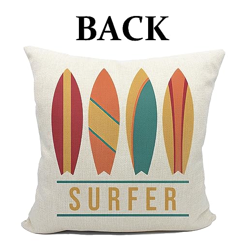 Mancheng-zi Beach Throw Pillows, Beach Pillows,Hawaii Pillows Covers 18x18,surf Room Decor,Beach Room Decor for Teen Girls,Beach Pillow Cover,Beach Decor,Coastal Decor