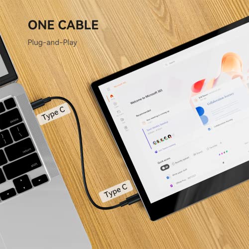 Miktver Portable Monitor, 10.5 Inch FHD 1920x1280 IPS 100% SRGB Small Laptop Monitor for Computer PC Phone Xbox PS4, USB C HDMI Gaming Ultra-Slim IPS Display with Smart Cover