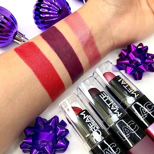 L.A. COLORS Matte Lipstick, Bewitched CML472 (Pack of 2)