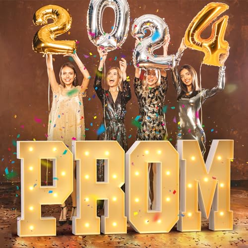 Graduation Decorations Class of 2024, 2.3FT Large Marquee Numbers Pre-Cut Frame Kit Light Up Numbers 2024, Graduation Cap Mosaic Number for Graduation Party Supplies