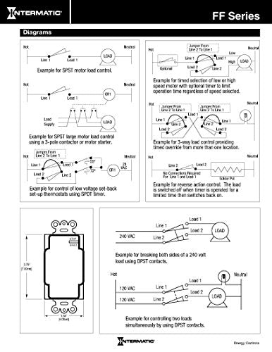Intermatic FF460M 60-Minute Spring Loaded Wall Timer DPST No Hold - Enhance Energy Efficiency with Universal Compatibility - Automatic Timer for Effortless Control, Brushed Metal Finish