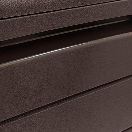 Keter Marvel Plus 71 Gallon Resin Outdoor Storage Box for Patio Furniture Cushions, Throw Pillows, Garden Tools and Pool Floats, Brown