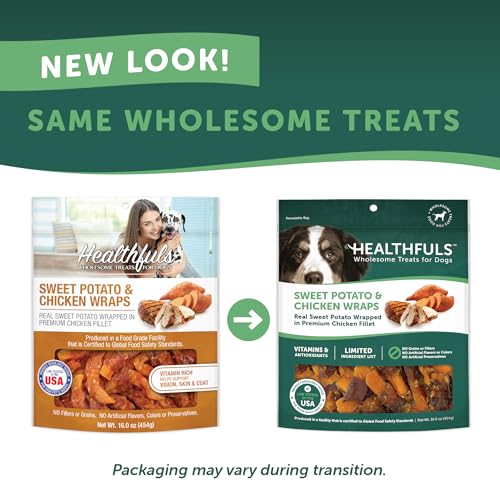 Healthfuls Chicken Wrapped Sweet Potato Dog Treats, 16oz