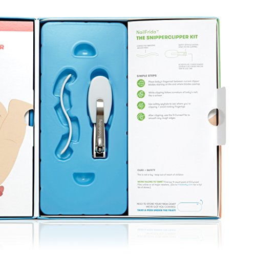 Frida Baby Basics Kit | Baby Essentials Kit Includes Nasal Aspirator Snotsucker, NailFrida Nail Files, Windi Gas Relief, DermaFrida Bath Brush + Silicone Carry Case