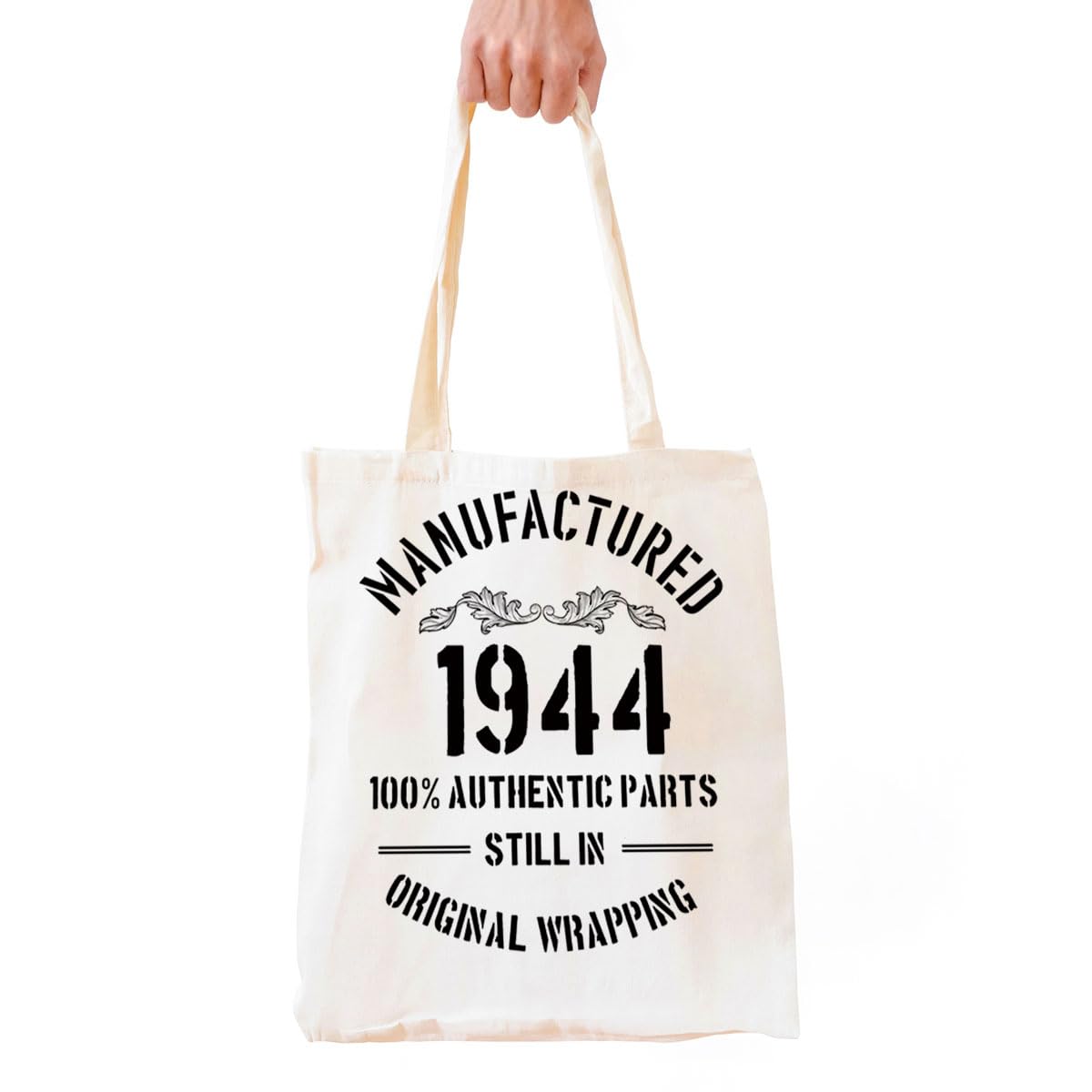 FORBIDDEN PAPER Funny 1944 80th Birthday Gift Natural Cotton Reusable
