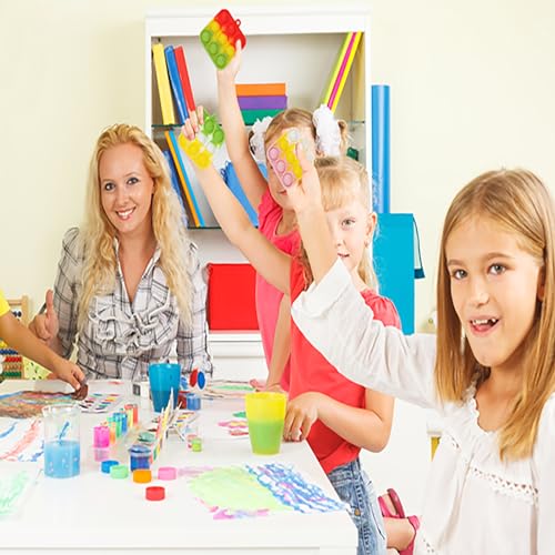 57PCS Party Favors for Kids,Fidget Toys Bulk Its Birthday Party Favors for Kids Toddlers Adult, Small Classroom Prizes Box Fidgets Toys for Kids, Goodie Bag Stuffers, Treasure Chest, Bubbles Poppers