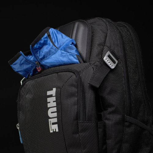 Thule Crossover 32L Backpack - 15inch MacBook Pro / 15.6inch PC/Tablet compatible - Crush proof sunglass/tech pocket - Travel backpack - Carry on sized backpack,Black