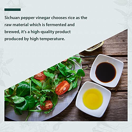 Soeos Chinkiang Vinegar 16.9 fl oz (500ml), 3 Years Aged, Naturally Fermented, Mature Aged Black Vinegar, Chinese Black Vinegar, Zhenjiang Vinegar, Black Rice Vinegar, Black Vinegar Chinese.