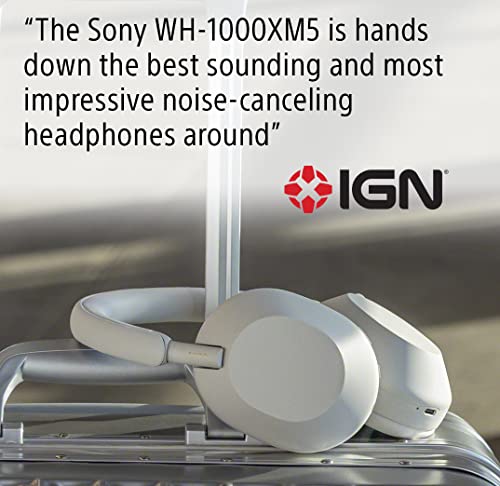 Sony WH-1000XM5 The Best Wireless Noise Canceling Headphones, Made Of Soft Fit Synthetic Leather, Integrated Processor V1, With 4 Beamforming Microphones, Up To 30-Hour Battery Life, Midnight Blue