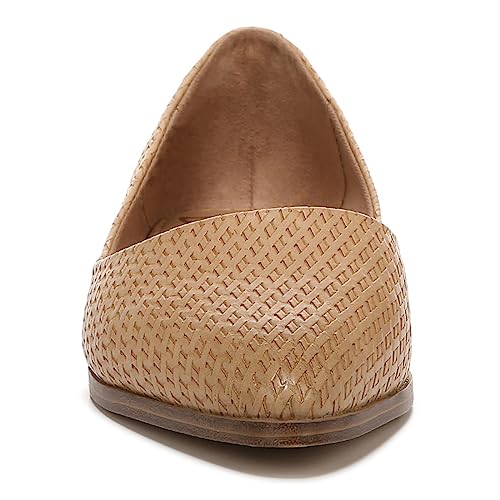 ZODIAC Women's Hill Slip On Pointed Toe Flat,Camel Woven, 5