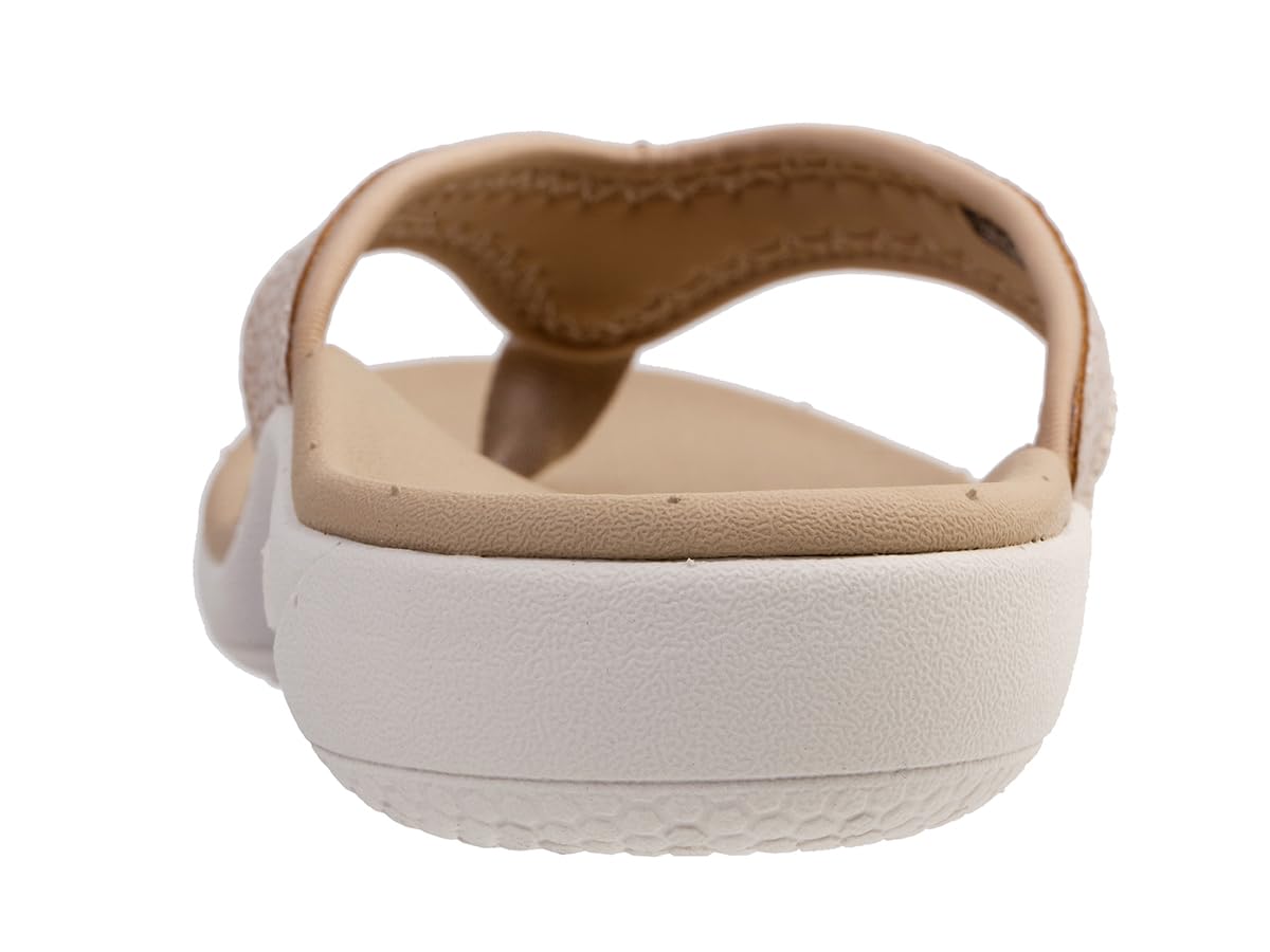 Spenco Women's Yumi Mojave Flip-Flop, Taupe, 12