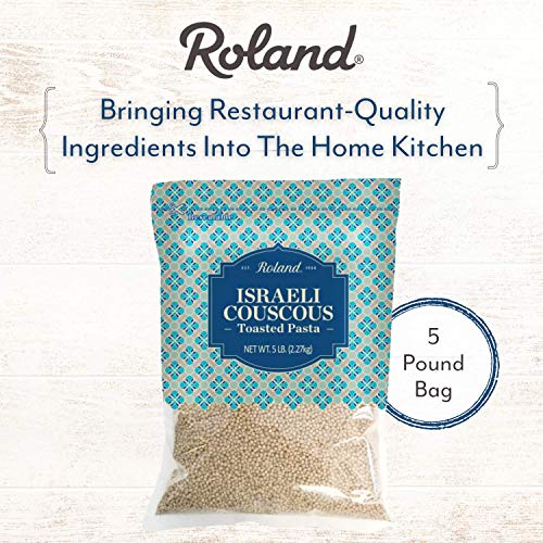 Roland Foods Toasted Israeli Couscous Pasta, Specialty Imported Food, 5-Pound Bag